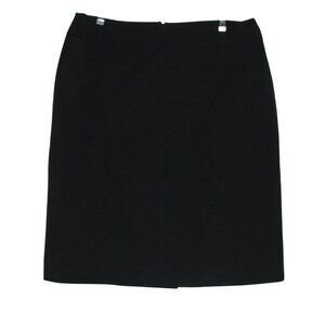 George Skirt Womens Size 14 Black Straight Knee Length lined office business